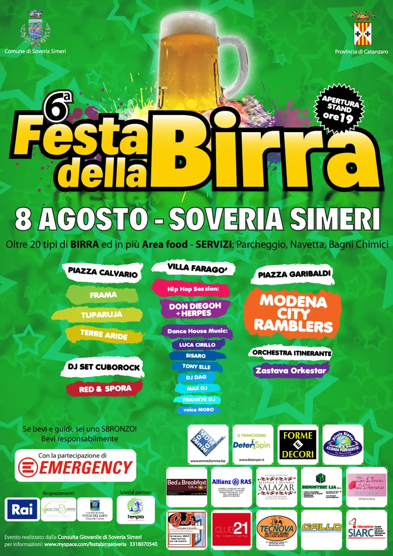 "Festa della birra", musica e birra a fiumi a Soveria Simeri (CZ)