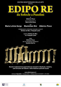 Domani al Teatro Marrana di Ricadi l' "Edipo Re" di Ulderico Pesce