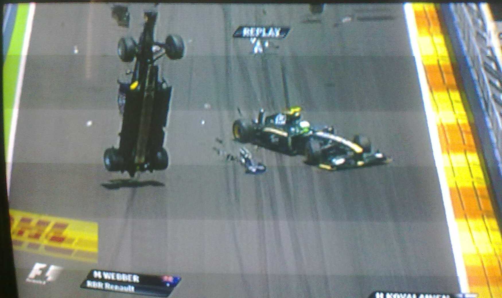 F1 - Webber, volo tremendo durante il gran premio d'europa