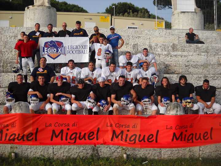 La Legio XIII Football Roma a 'La corsa Di Miguel'