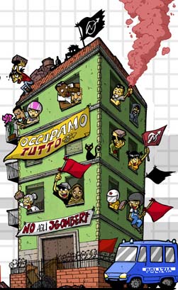 Dall'occupazione all'accampamento: otto famiglie senza alloggio