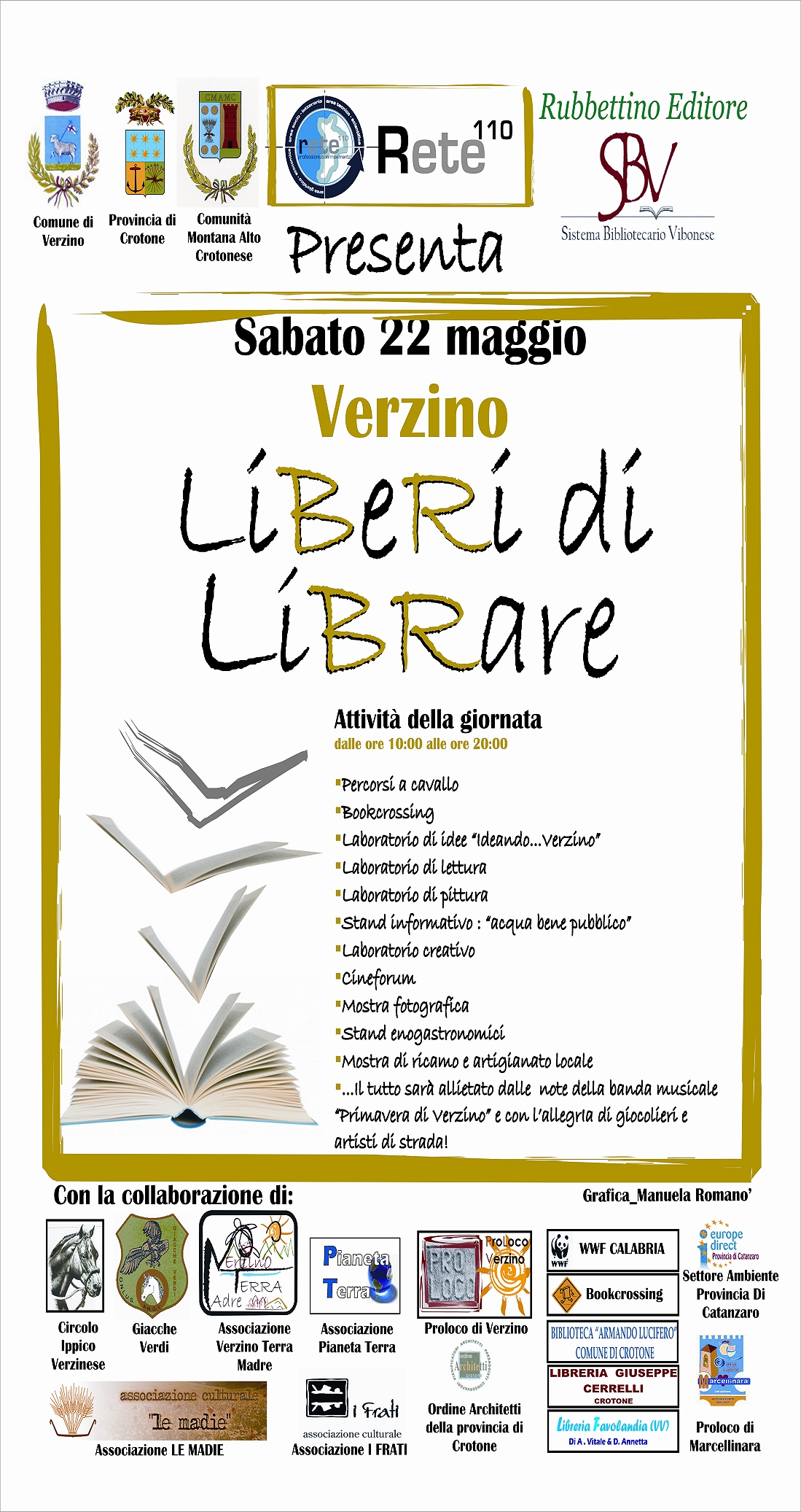 "Liberi di Librare":prima giornata calabrese di BookCrossing
