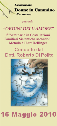 SEMINARIO SULLE COSTELLAZIONI FAMILIARI: L'ORDINE DELL'AMORE