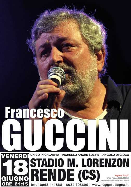 Francesco Guccini con i suoi musicisti 18 giugno Rende CS