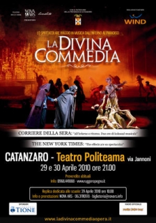 LA MAESTOSA DIVINA COMMEDIA AL POLITEAMA DI CATANZARO