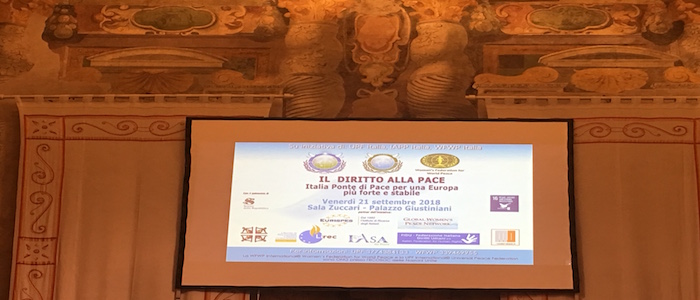 Roma, Convegno per la Giornata Internazionale della Pace