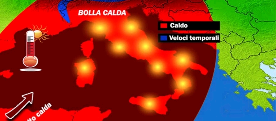 Meteo: arriva una "folle Estate" quasi come con Caronte previsioni si Nord, Centro, Sud e Isole