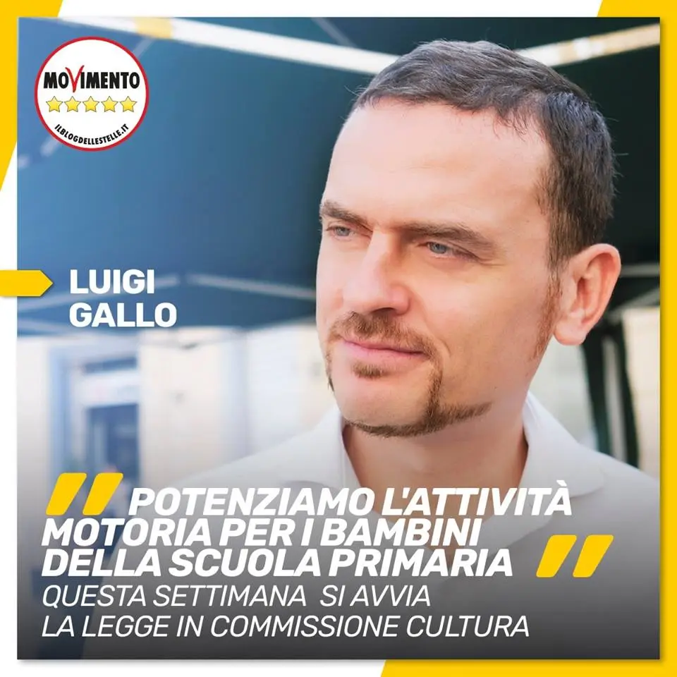 M5s: Luigi Gallo, potenziamo l’attività motoria per i bambini della scuola primaria