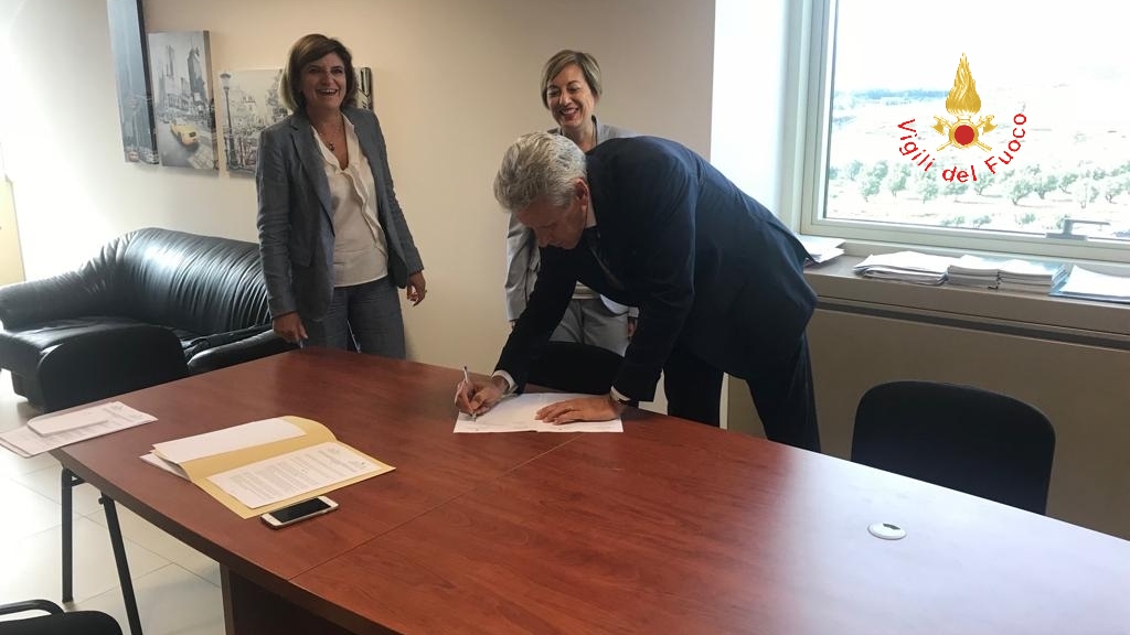 Convenzione tra Regione Calabria e Direzione Regionale dei Vigili del Fuoco Calabria