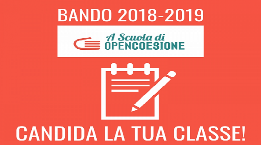 Scuola: #ASOC1819 monitoraggio civico, online il bando del ministero "OpenCoesione"