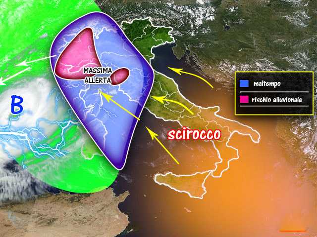 Meteo: Rischio alluvione scuole chiuse in Liguria, previsioni su Nord, Centro, Sud e Isole