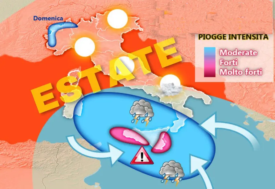 Meteo: Weekend con Caldo ma c'è anche la grandine, previsioni su Nord, Centro, Sud e Isole