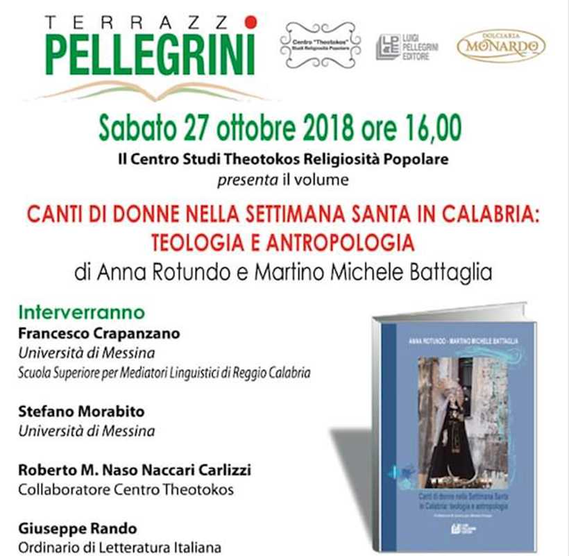 Presentazione libro Canti di donne nella Settimana Santa in Calabria ”Centro Studi Theotokos”