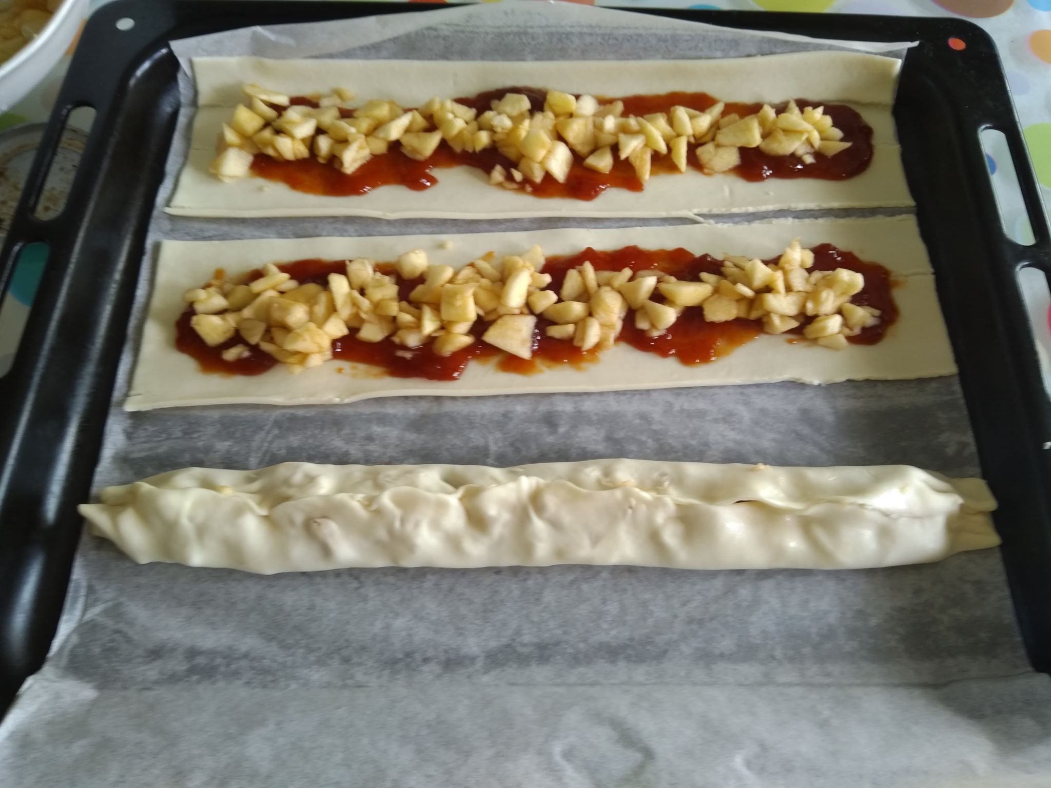 Crostata di mele a spirale