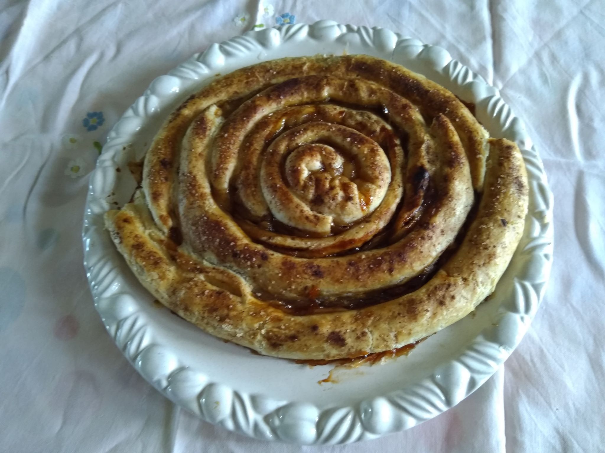 Crostata di mele a spirale