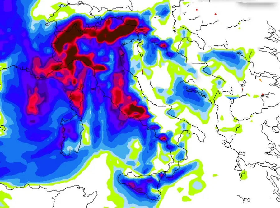 Allerta Meteo: Alluvione ecco le zone con allerta rossa, previsioni su Nord, Centro, Sud e Isole