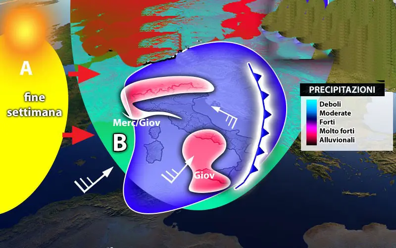 Meteo: in arrivo intenso maltempo, previsioni su Nord, Centro, Sud e Isole