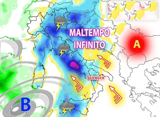 Meteo: Nuova perturbazione con rovesci temporaleschi, ecco dove colpirà