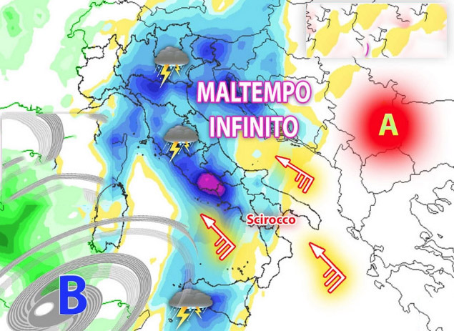 Meteo: Nuova perturbazione con rovesci temporaleschi, ecco dove colpirà