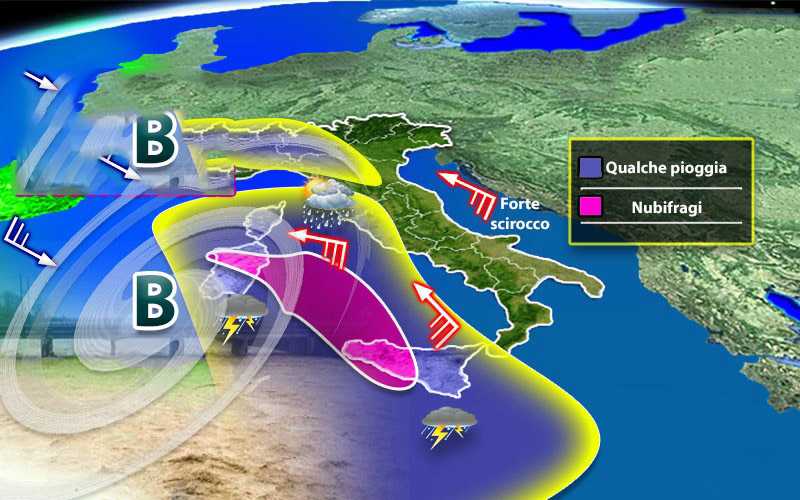 Meteo: Allerta arriva dal mare, ciclone incontenibile previsioni su Nord, Centro, Sud e Isole