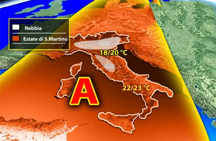 Meteo: Estate di San Martino con la nebbia. Ecco che cosa accadrà su Nord, Centro, Sud e Isole