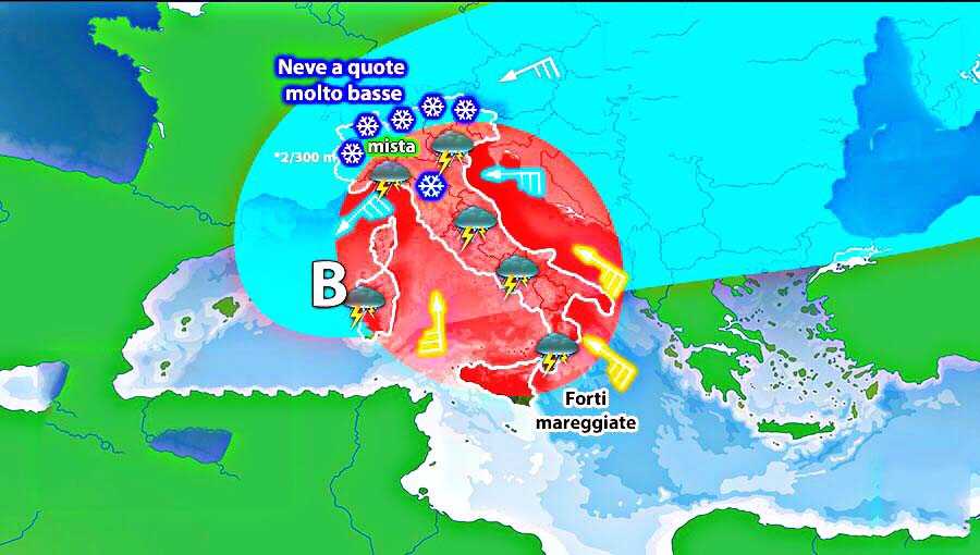 Meteo: Dalla Russia neve con il freddo, ecco dove, previsioni su Nord, Centro, Sud e Isole