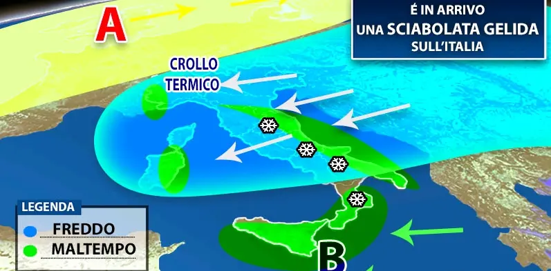 Meteo: sciabolata russo-artica. Ecco quando e dove