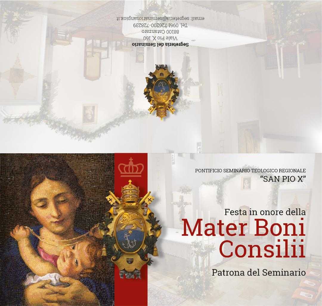 Festa in onore della Mater Boni Consilii, patrona del Pontificio Seminario