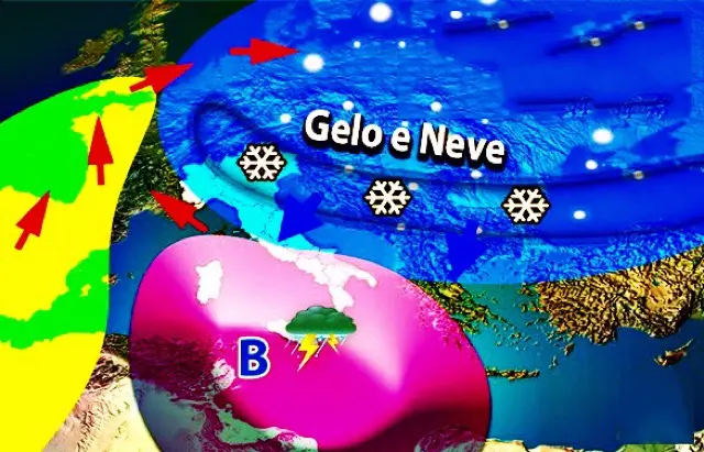 Meteo: fortemente dinamico, freddo e temporali, ecco il dettaglio regione per regione