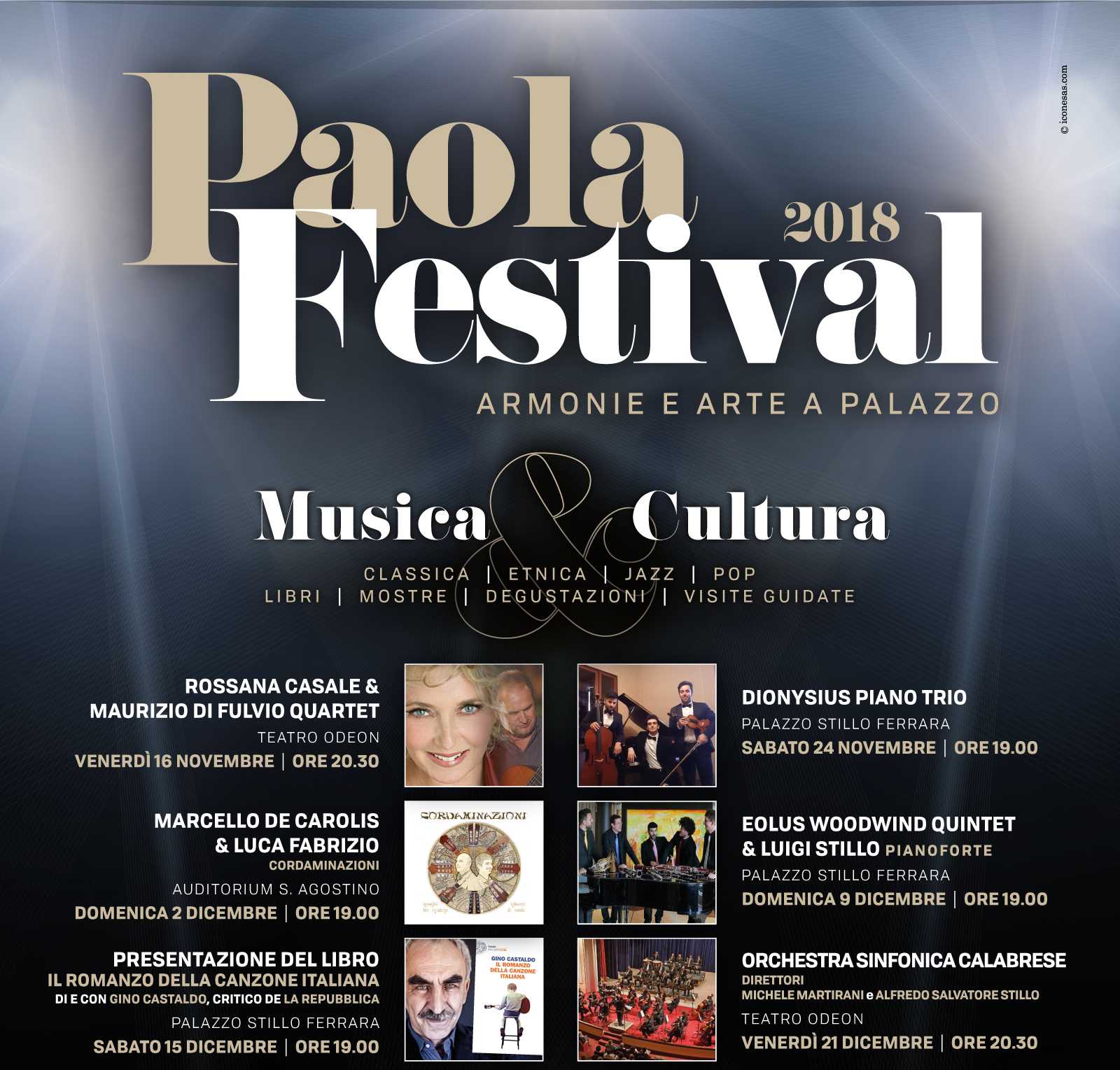 Successo per il concerto inaugurale del Paola festival 2018 affidato alla splendida Rossana Casale