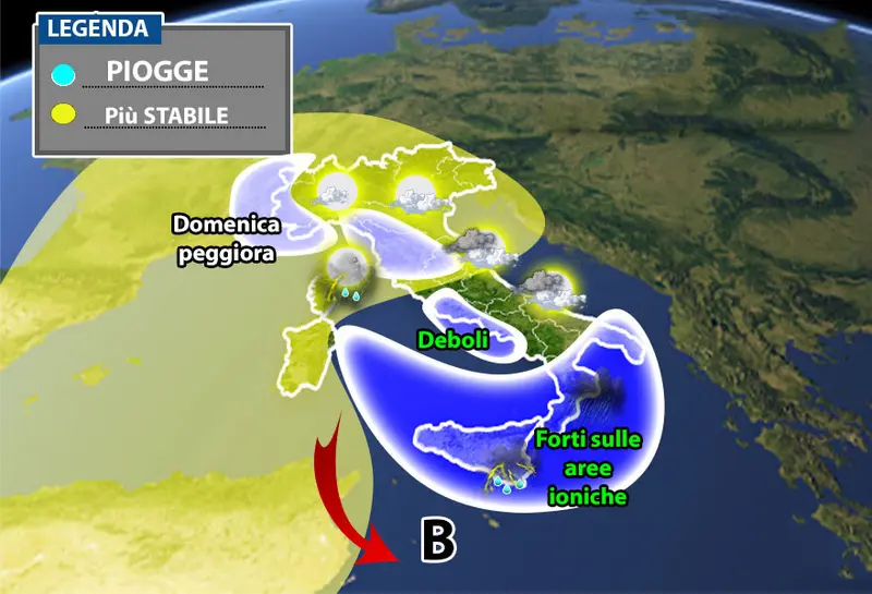 Meteo: 1° weekend di dicembre ecco le previsioni su Nord, Centro, Sud e Isole