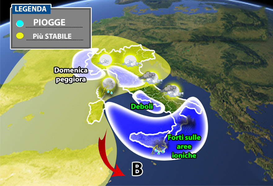 Meteo: 1° weekend di dicembre ecco le previsioni su Nord, Centro, Sud e Isole