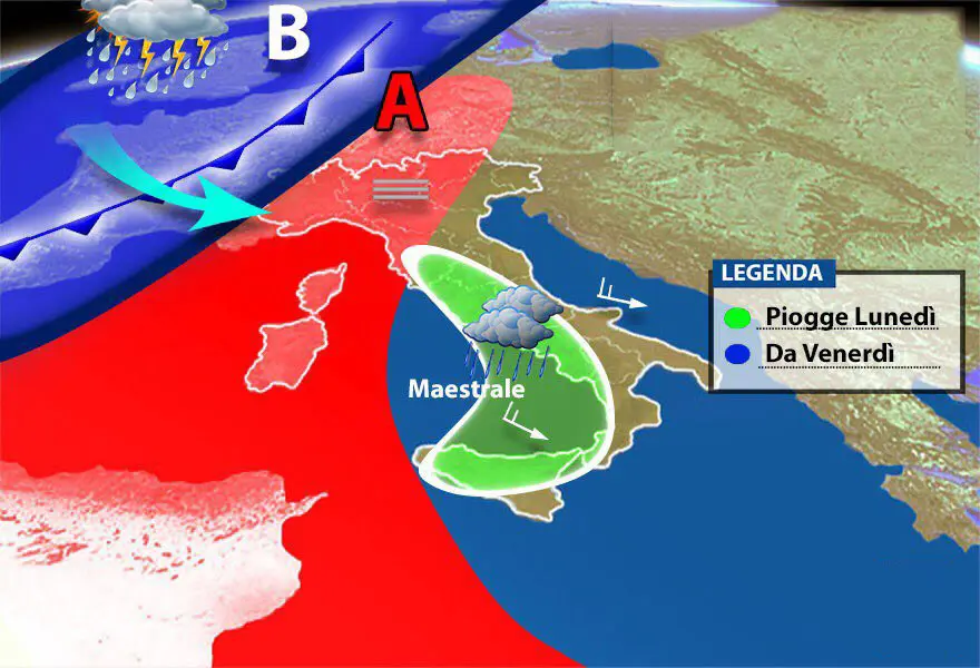 Meteo: Pressione tropicale, previsione su Nord, Centro, Sud e Isole