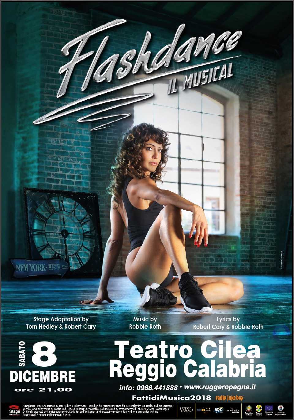 Sabato al teatro Cile di Reggi Calabria "Flashdance il musical" con Valeria Belleudi e Lorenzo Togno