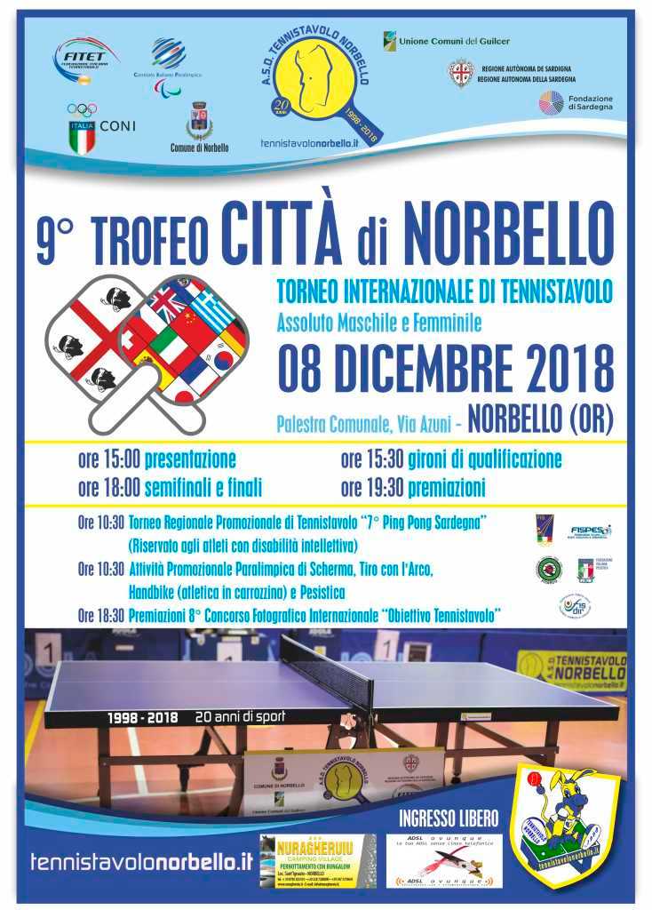 L' otto dicembre si rinnova l'appuntamento con il Trofeo Internazionale Città di Norbello