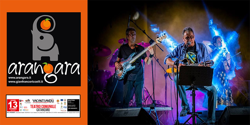 Arangara al teatro comunale di Catanzaro con la prima del nuovo album “Andrea e la Montagna”