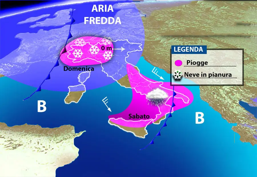 Meteo: Weekend davvero movimentato, previsioni su Nord, Centro, Sud e Isole