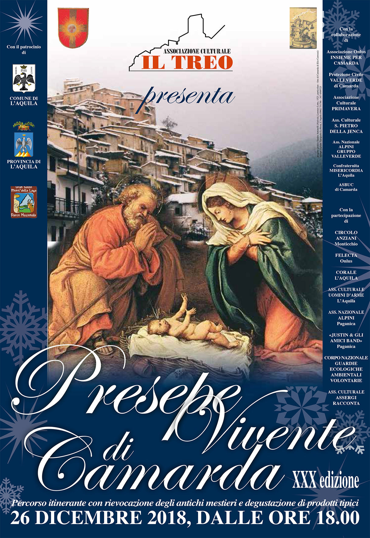 Presepe vivente di Camarda, XXX edizione, 26 dicembre 2018