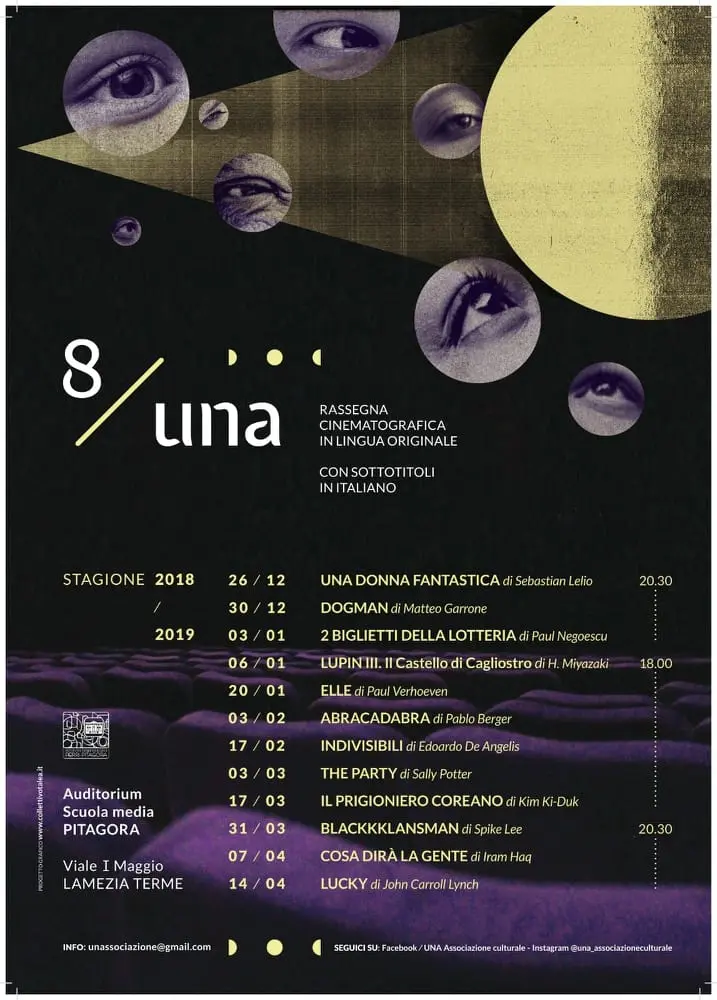 Al via l’ottava rassegna cinematografica di Una