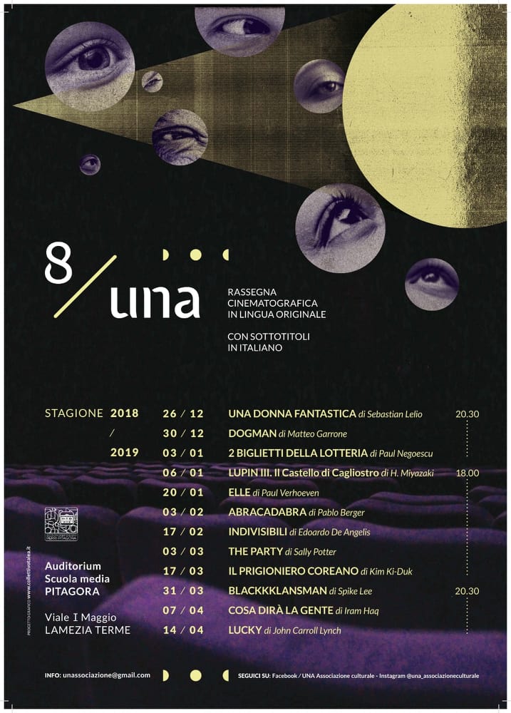 Al via l’ottava rassegna cinematografica di Una
