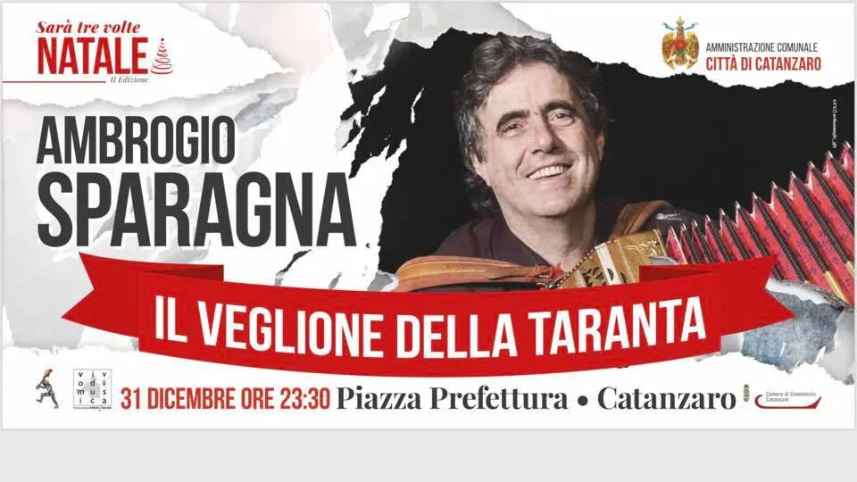 Sarà tre volte Natale Catanzaro Stanotte il Veglione della Taranta con Ambrogio Sparagna - Video