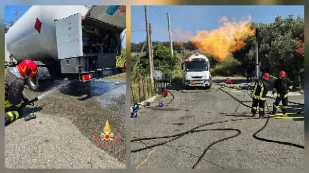 Perdita di GPL sulla SS106 a Catanzaro: strada chiusa e intervento in corso dei Vvf