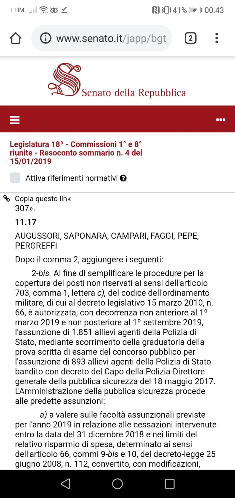 Lettera aperta dei concorsisti che saranno ingiustamente esclusi dal 1148 allievi agenti polizia