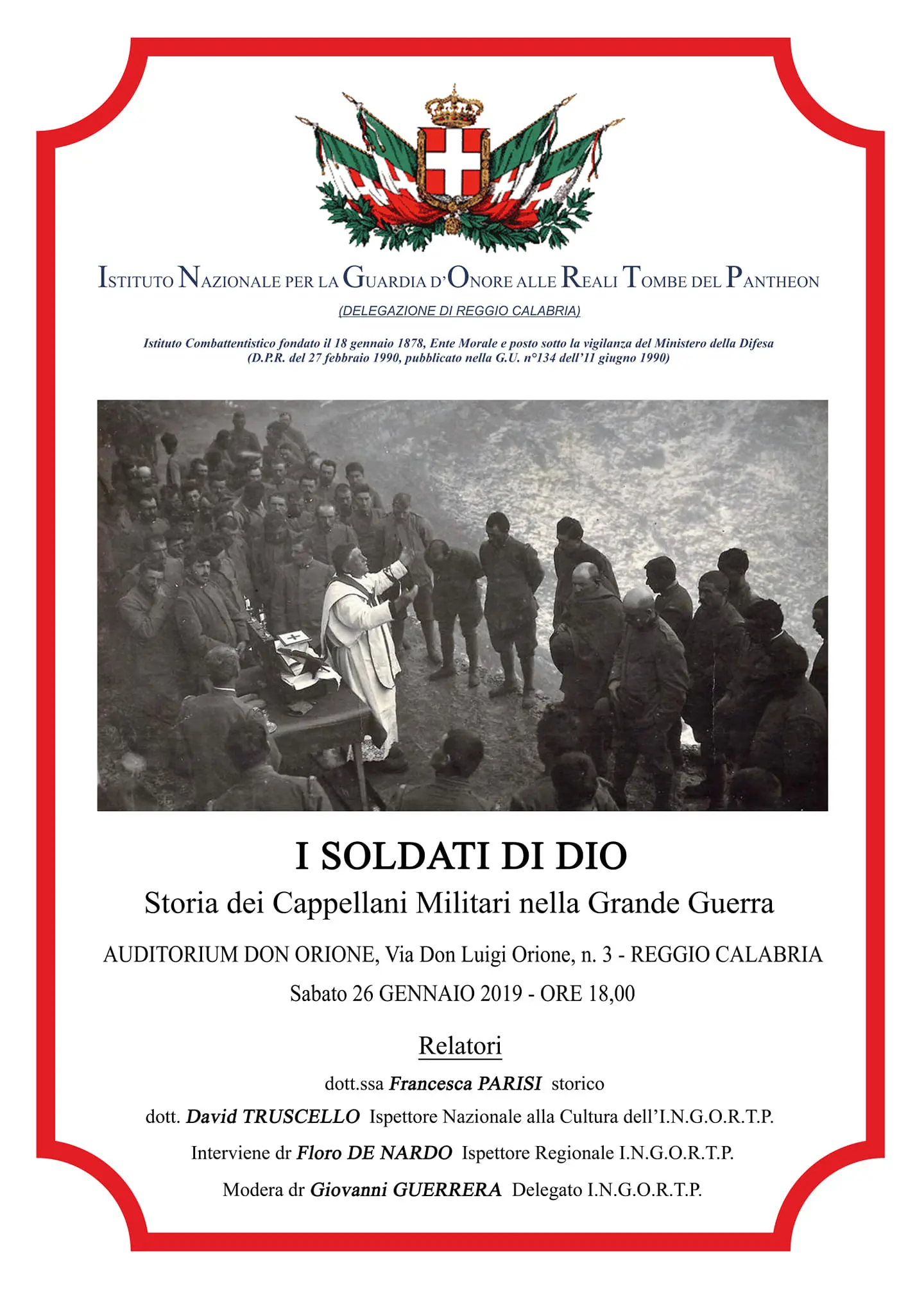 “I Soldati di Dio” Storia dei Cappellani Militari nella grande Guerra