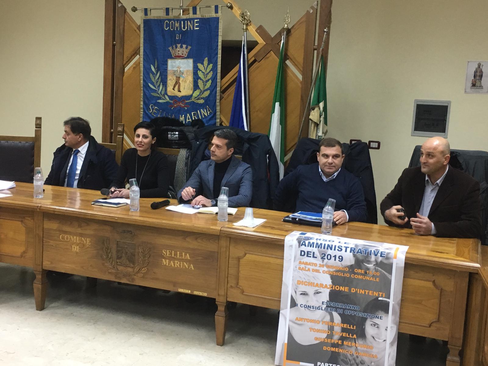 Sellia Marina, i consiglieri d’opposizione, pronti alla sfida delle prossime amministrative