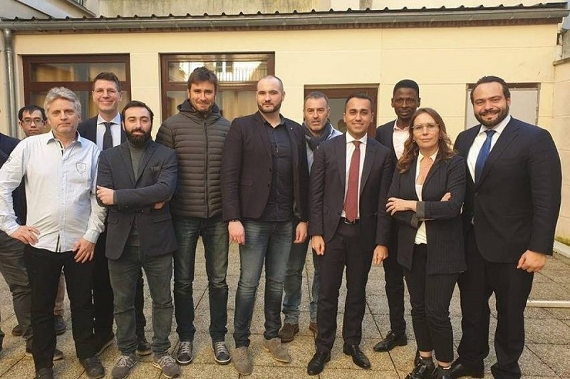 Europee - Di Maio e Di Battista incontrano leader gilet gialli in Francia