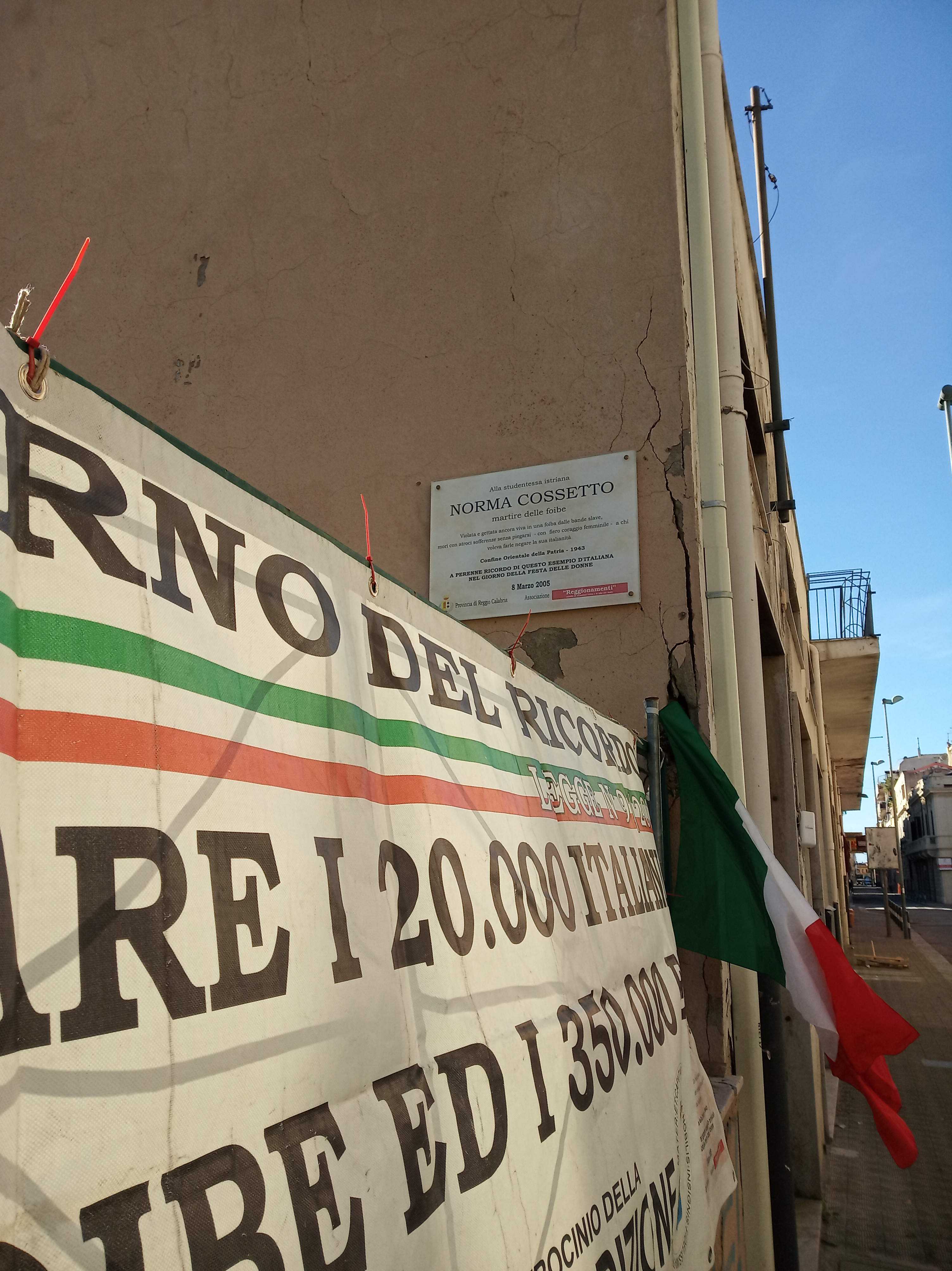 10 febbraio, anche Reggio ricorda le vittime delle Foibe