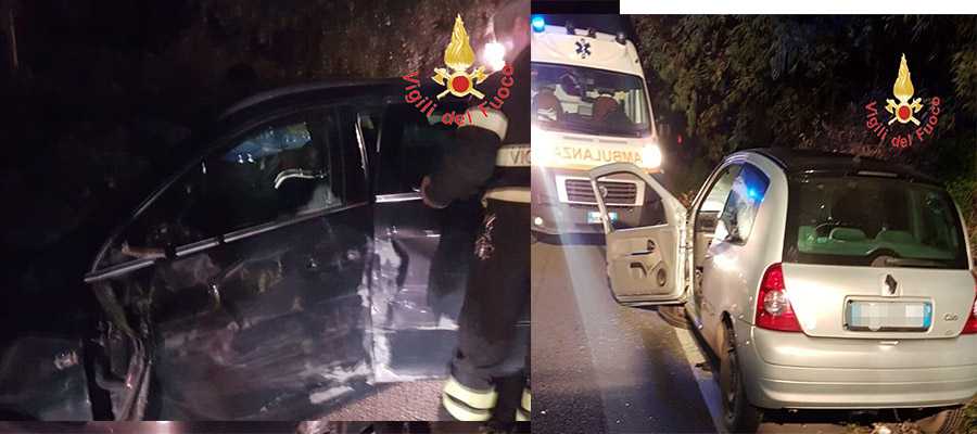 Incidente stradale a Catanzaro giovane 35enni estratto dalla vettura dai VVF