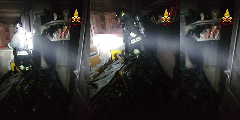 Incendio in un appartamento a Crotone tempestivo l’intervento dei VVF