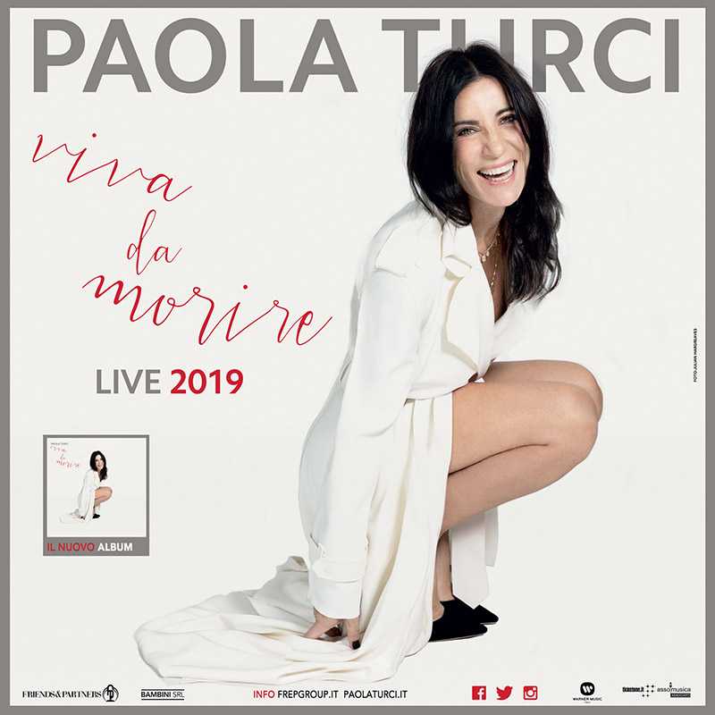 Paola Turci “Viva da morire”, in concerto al Teatro Cilea di Reggio Calabria